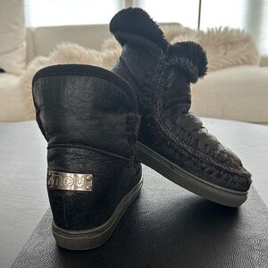 Mou Black Winter Boots for Women